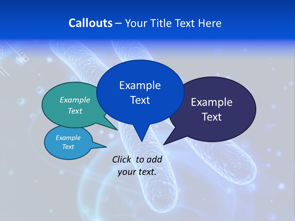 Science Female Microscope PowerPoint Template