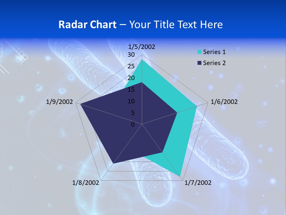 Science Female Microscope PowerPoint Template