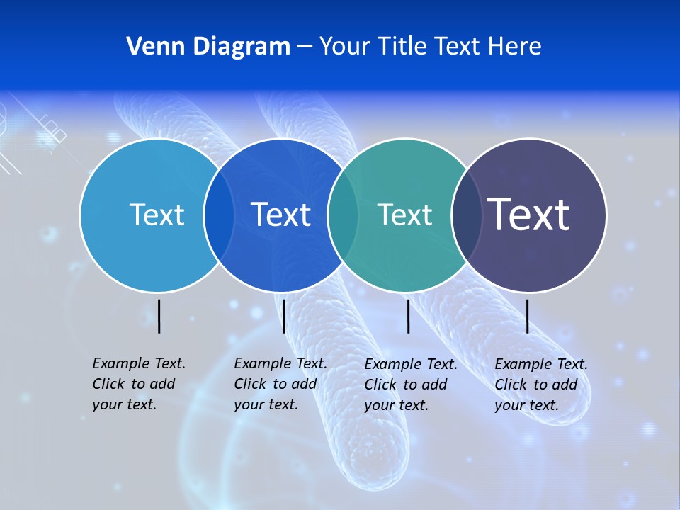 Science Female Microscope PowerPoint Template