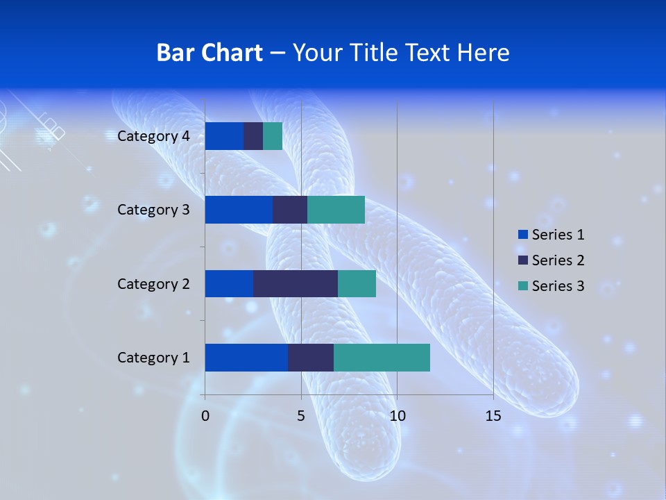 Science Female Microscope PowerPoint Template