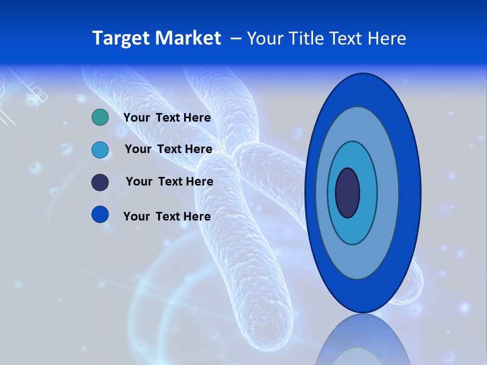 Science Female Microscope PowerPoint Template