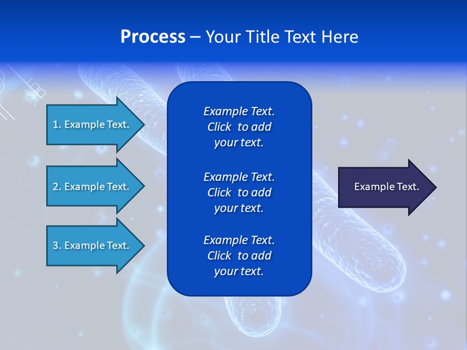 Science Female Microscope PowerPoint Template