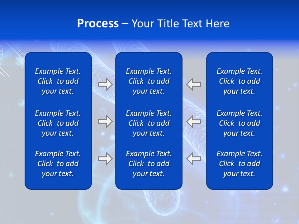 Science Female Microscope PowerPoint Template