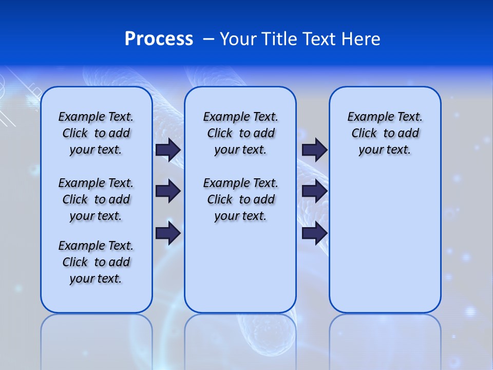 Science Female Microscope PowerPoint Template