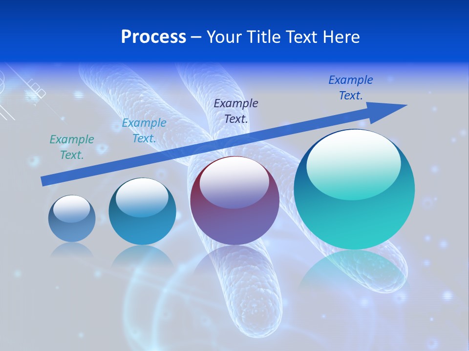 Science Female Microscope PowerPoint Template