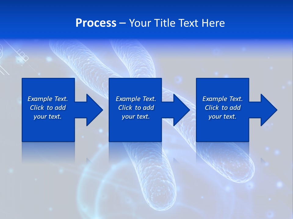 Science Female Microscope PowerPoint Template