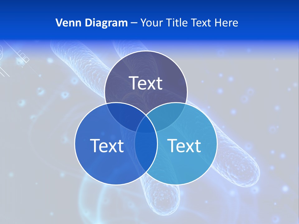 Science Female Microscope PowerPoint Template