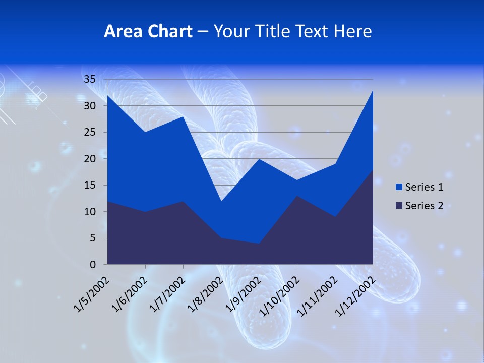 Science Female Microscope PowerPoint Template