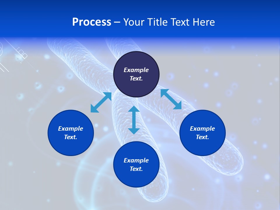Science Female Microscope PowerPoint Template