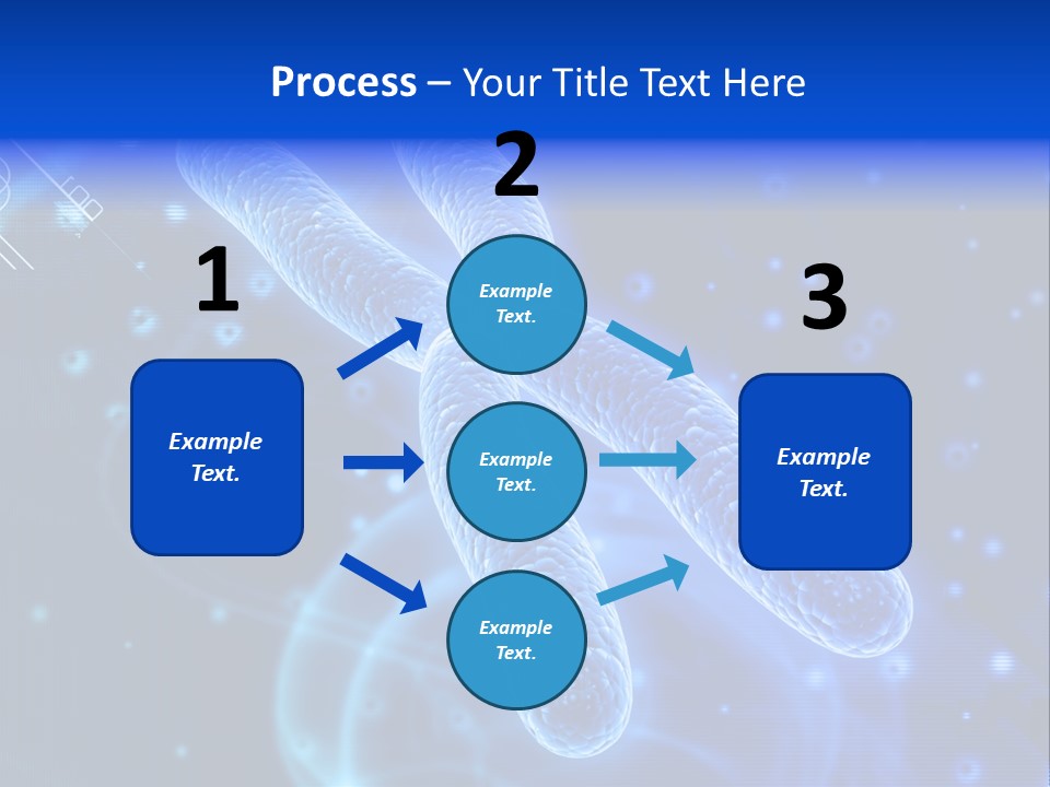 Science Female Microscope PowerPoint Template
