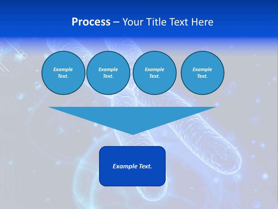 Science Female Microscope PowerPoint Template