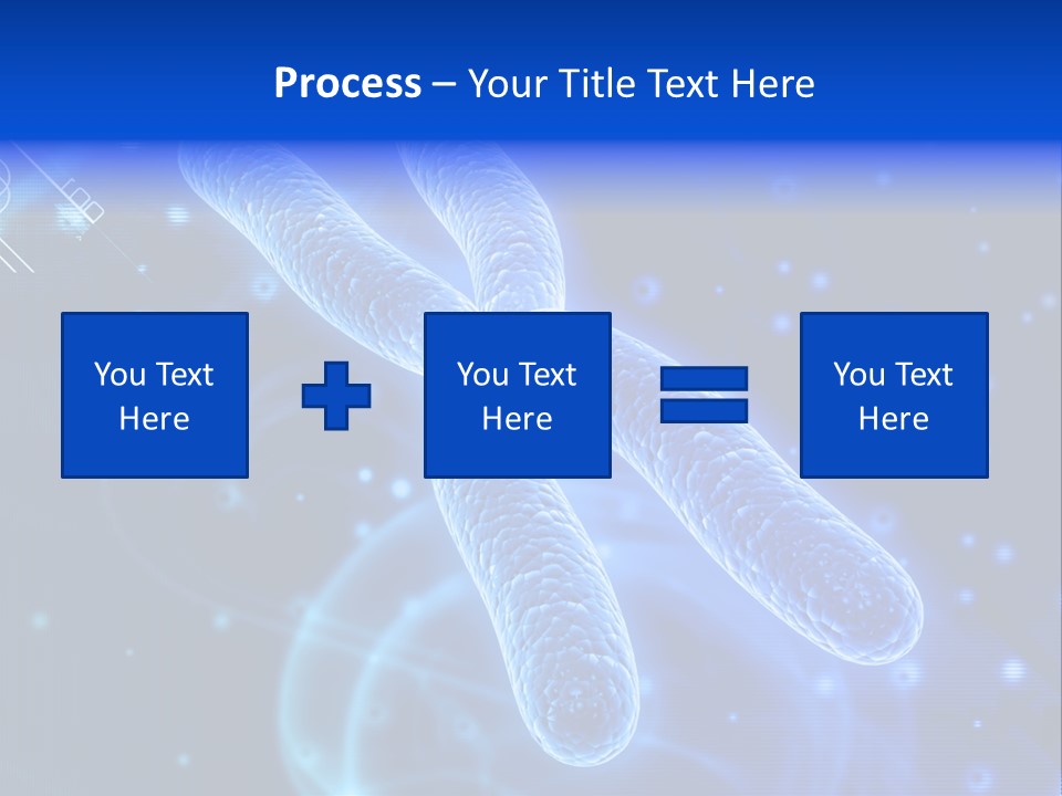 Science Female Microscope PowerPoint Template