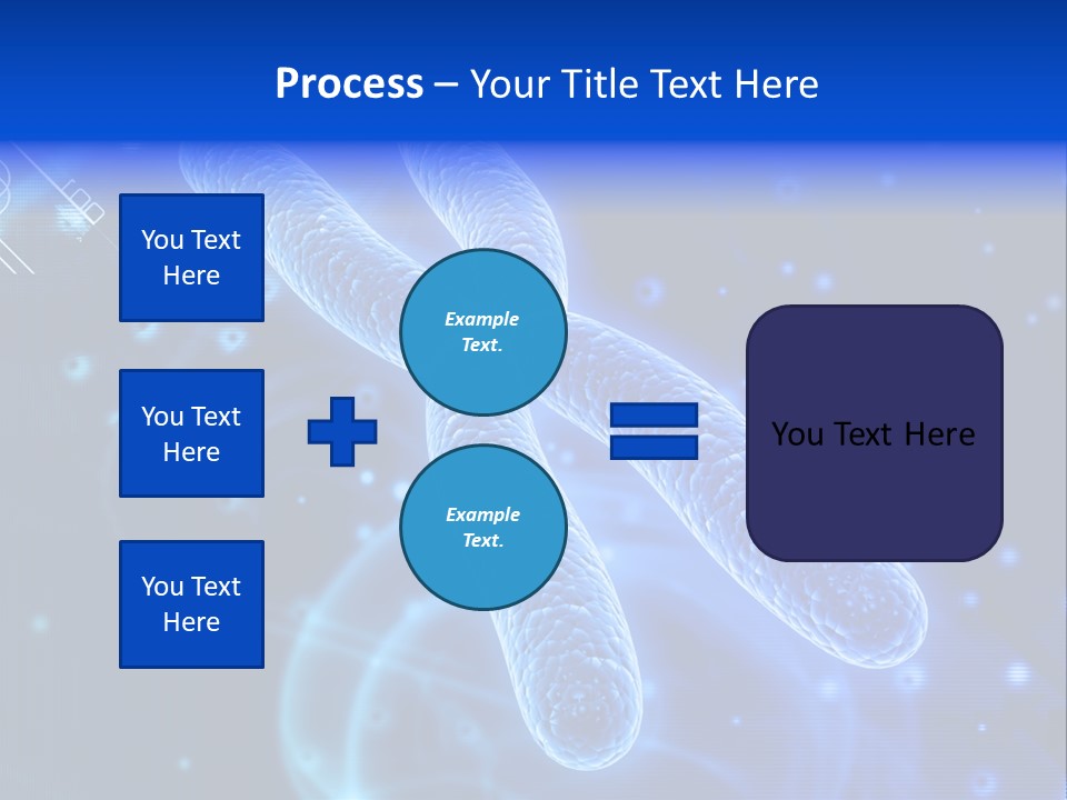 Science Female Microscope PowerPoint Template