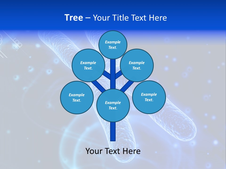Science Female Microscope PowerPoint Template