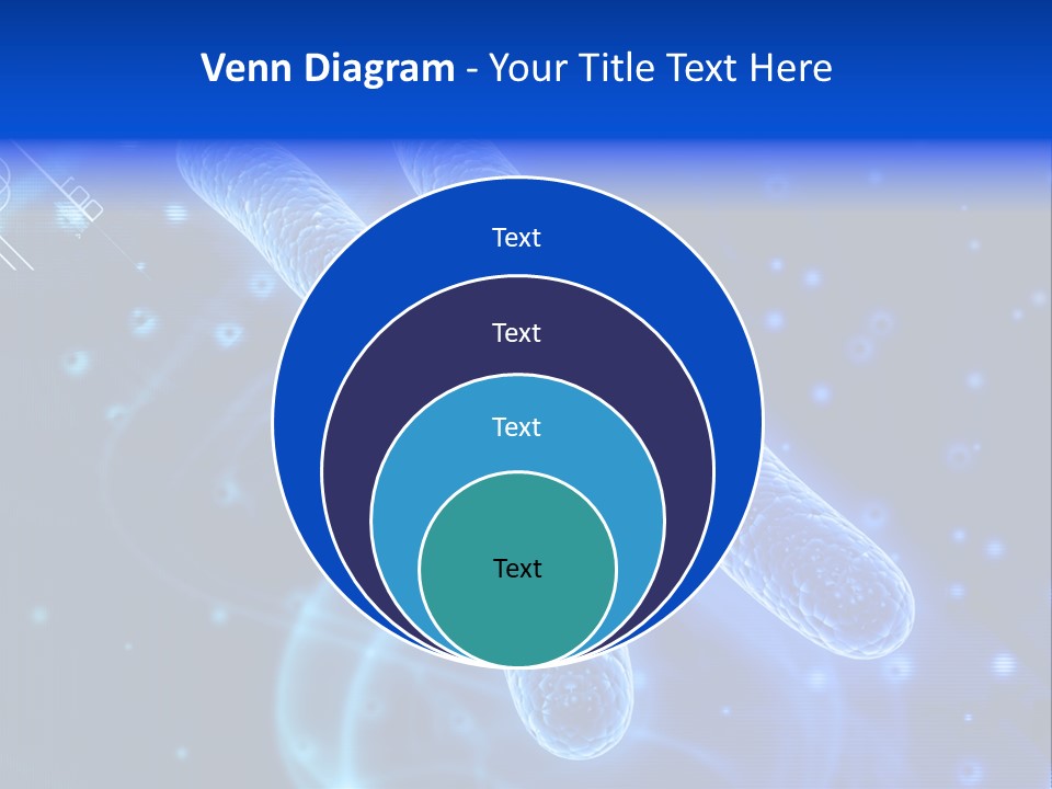 Science Female Microscope PowerPoint Template