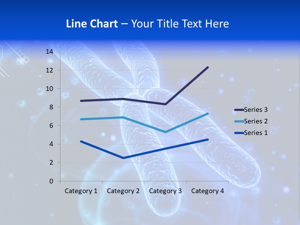 Science Female Microscope PowerPoint Template