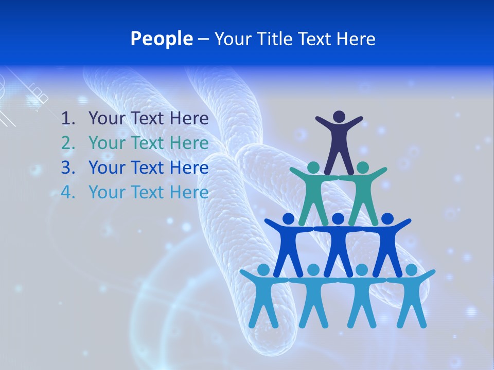 Science Female Microscope PowerPoint Template