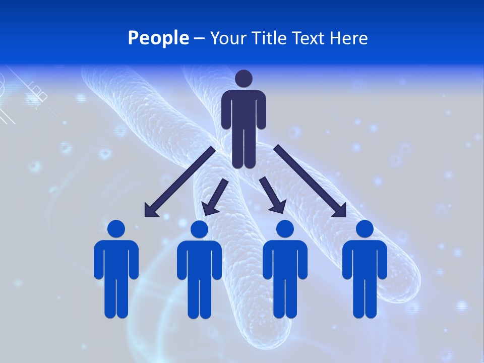 Science Female Microscope PowerPoint Template