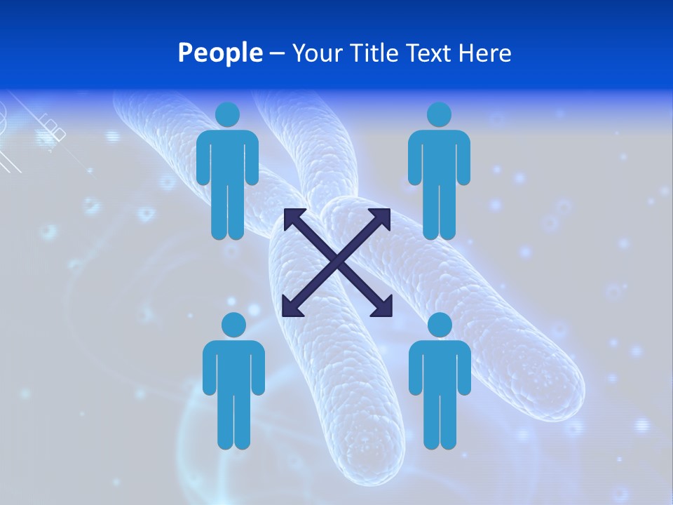 Science Female Microscope PowerPoint Template