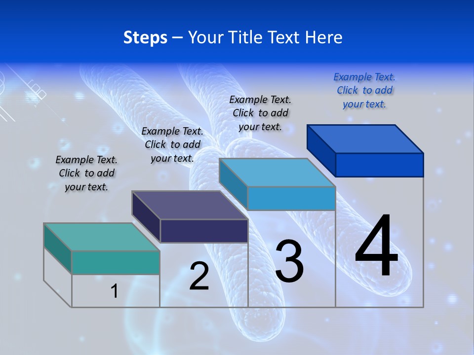 Science Female Microscope PowerPoint Template
