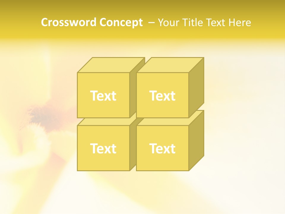 Blooming Tonga Golden PowerPoint Template