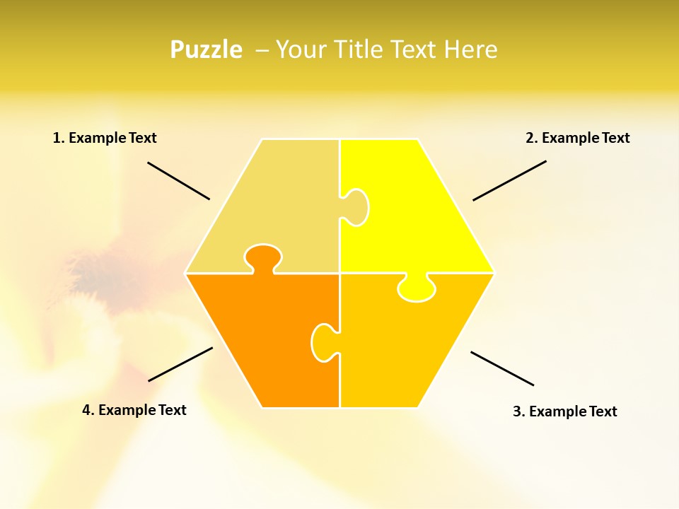 Blooming Tonga Golden PowerPoint Template