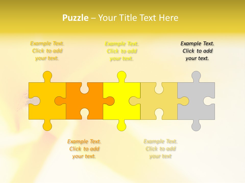 Blooming Tonga Golden PowerPoint Template