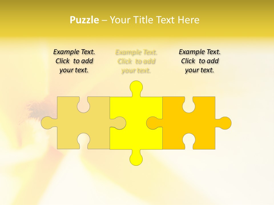 Blooming Tonga Golden PowerPoint Template