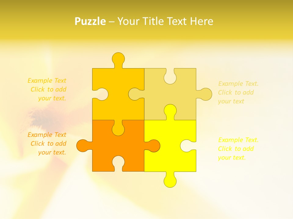 Blooming Tonga Golden PowerPoint Template