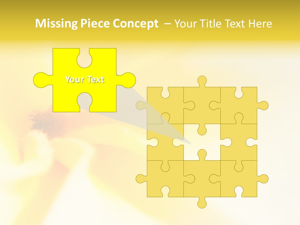 Blooming Tonga Golden PowerPoint Template