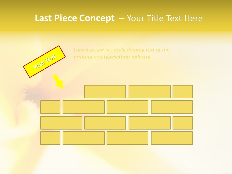 Blooming Tonga Golden PowerPoint Template