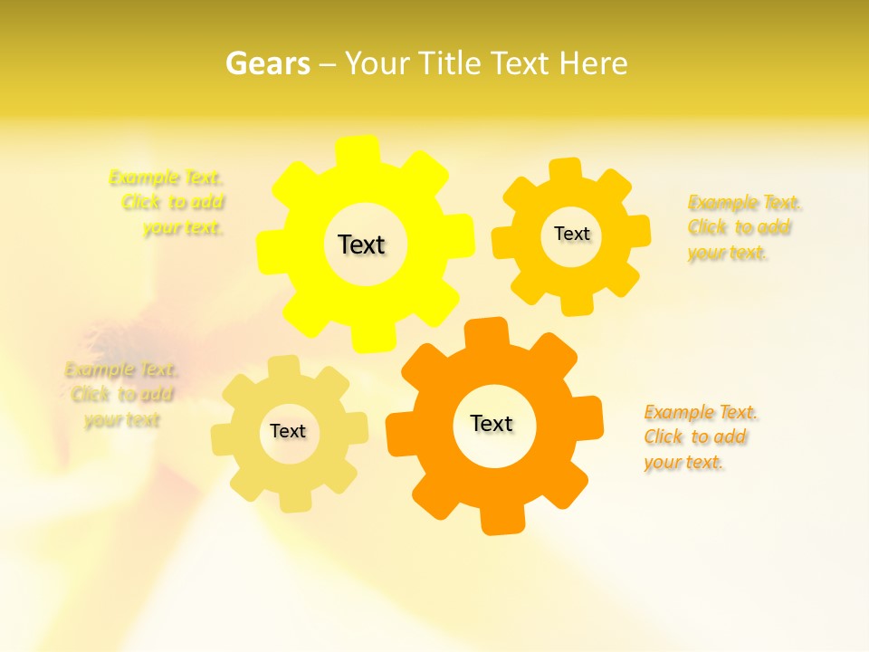 Blooming Tonga Golden PowerPoint Template