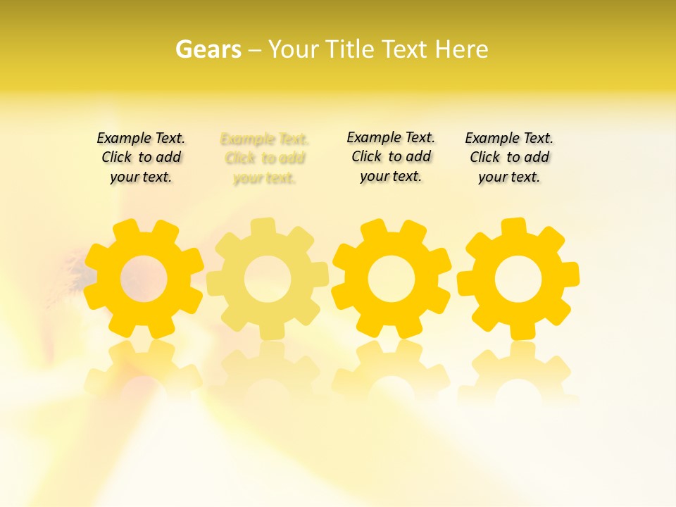 Blooming Tonga Golden PowerPoint Template