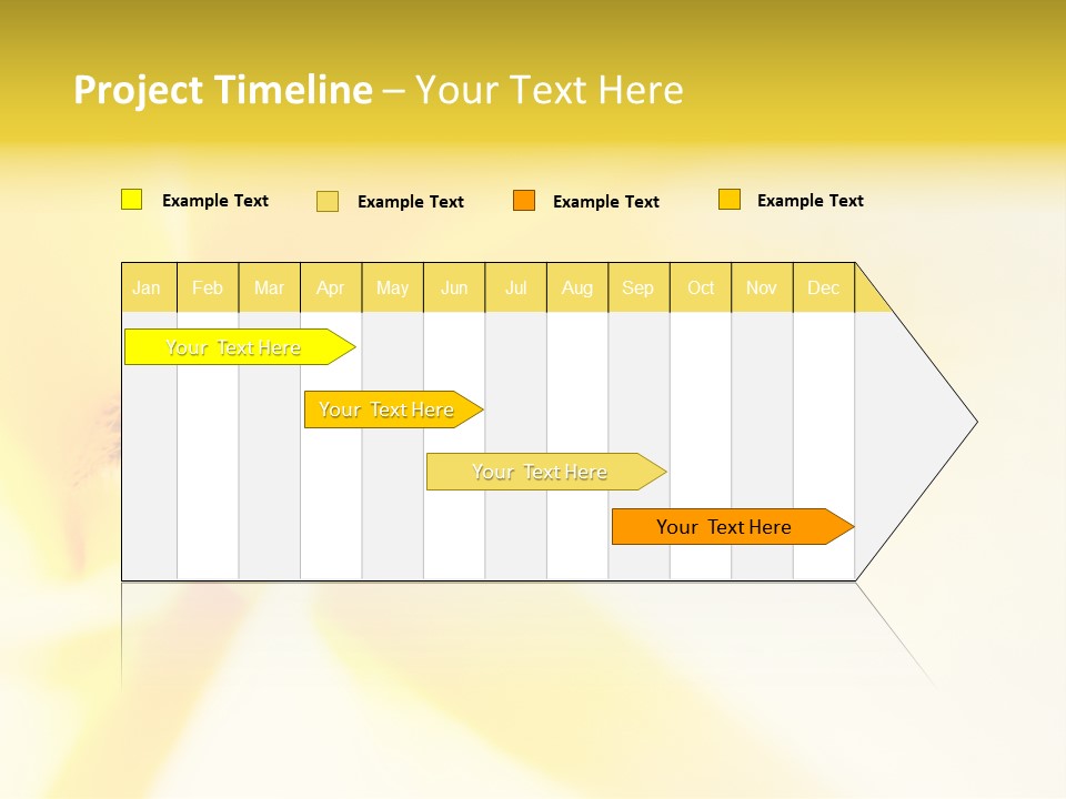 Blooming Tonga Golden PowerPoint Template