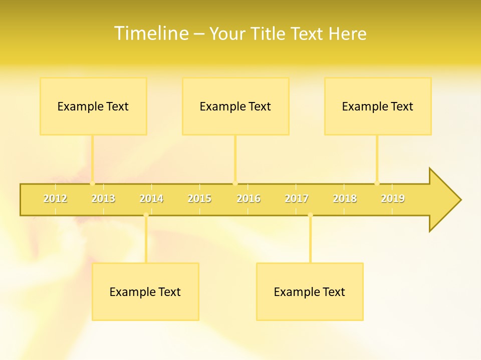 Blooming Tonga Golden PowerPoint Template