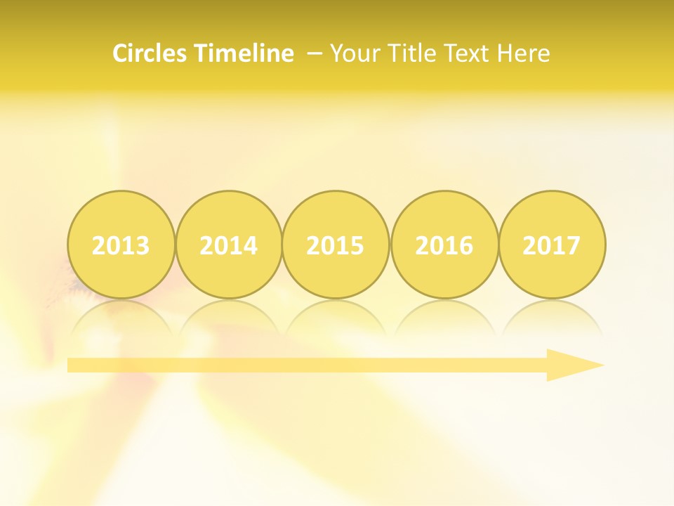 Blooming Tonga Golden PowerPoint Template