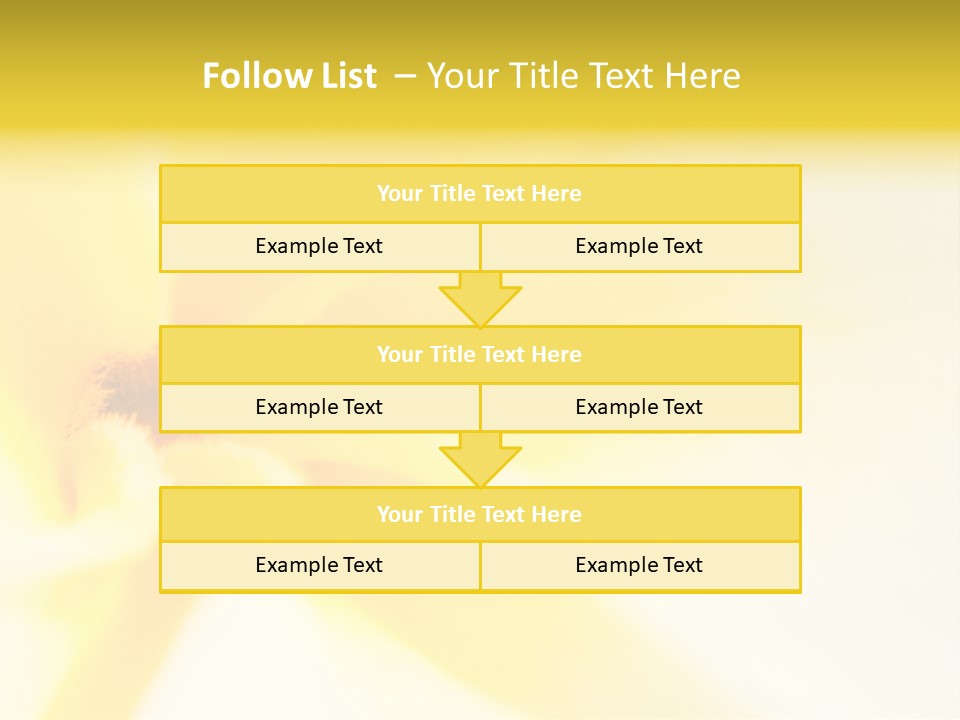 Blooming Tonga Golden PowerPoint Template