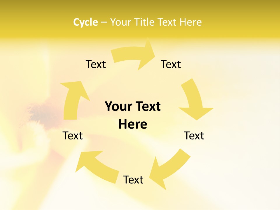 Blooming Tonga Golden PowerPoint Template