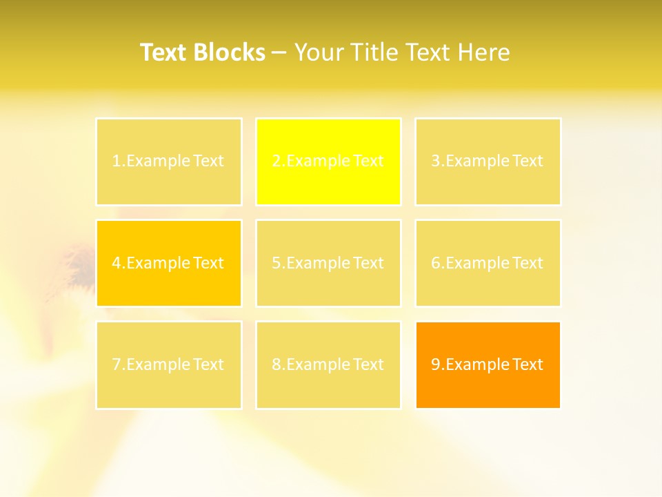 Blooming Tonga Golden PowerPoint Template