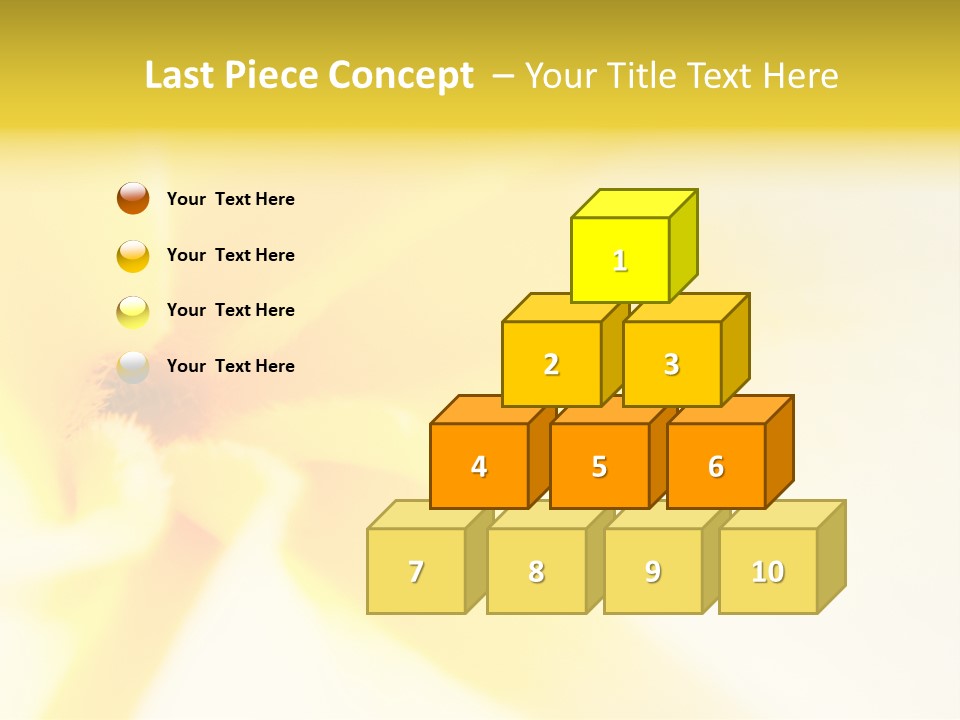 Blooming Tonga Golden PowerPoint Template