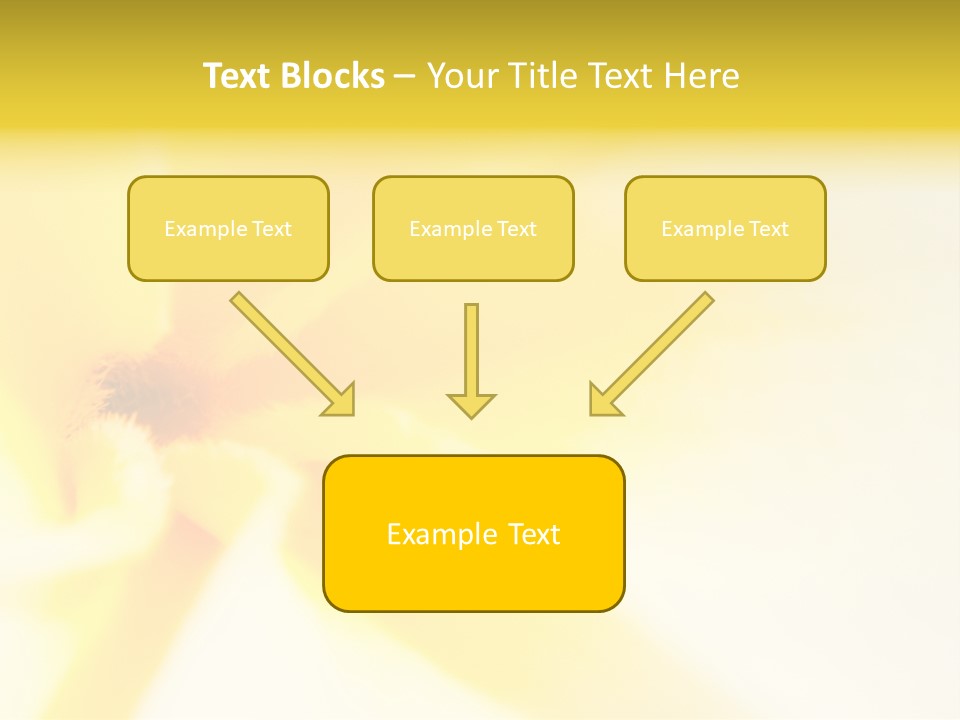 Blooming Tonga Golden PowerPoint Template