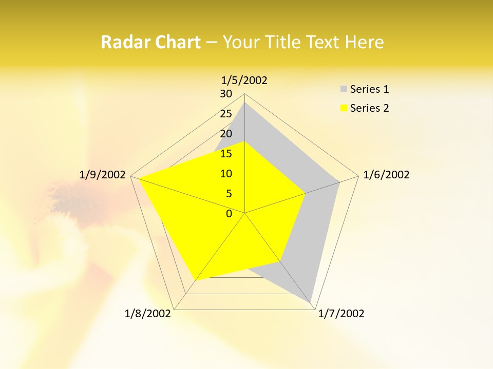 Blooming Tonga Golden PowerPoint Template