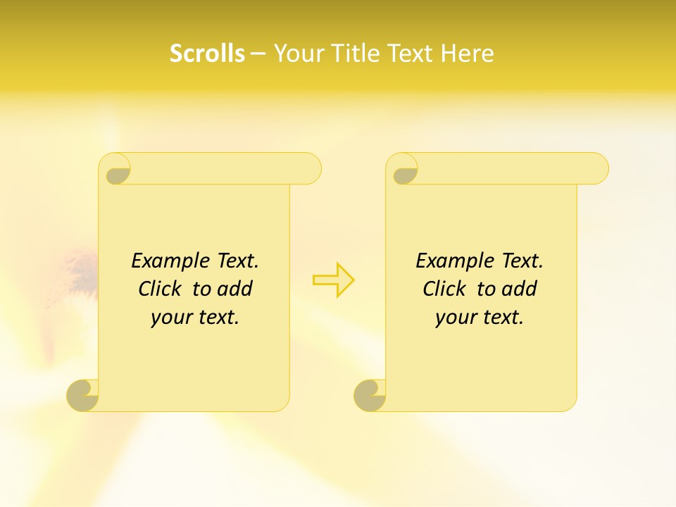 Blooming Tonga Golden PowerPoint Template