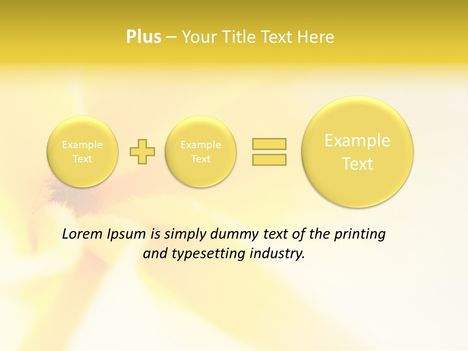 Blooming Tonga Golden PowerPoint Template