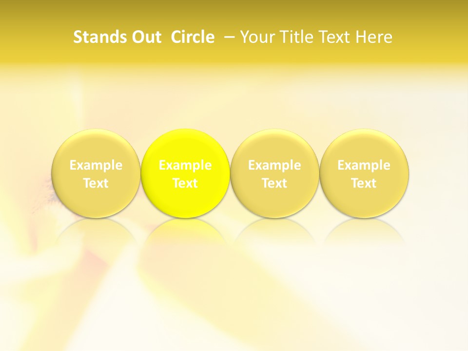 Blooming Tonga Golden PowerPoint Template