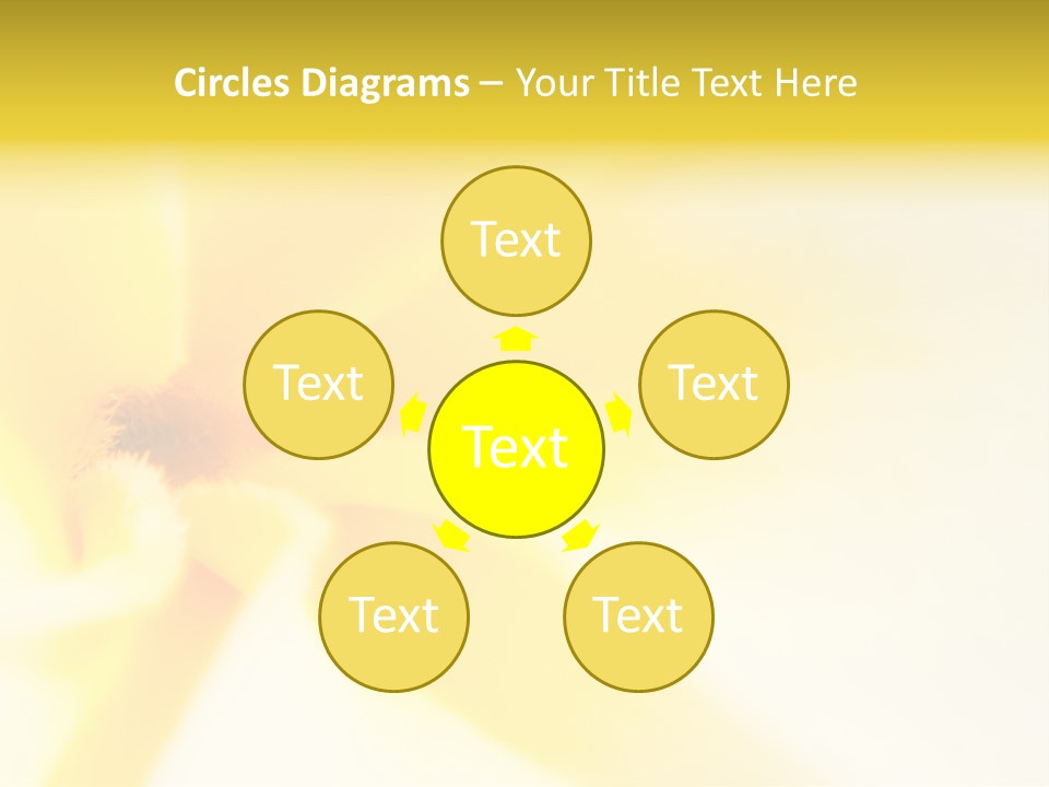 Blooming Tonga Golden PowerPoint Template