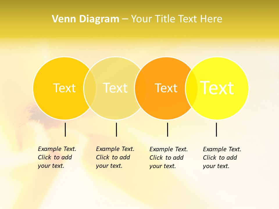 Blooming Tonga Golden PowerPoint Template