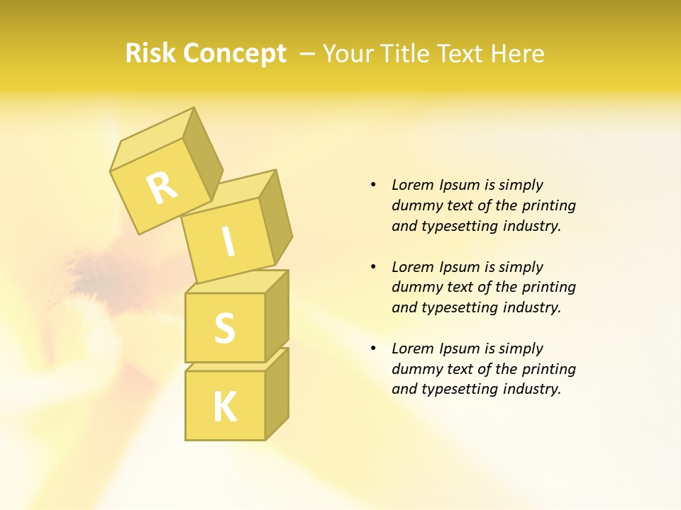 Blooming Tonga Golden PowerPoint Template