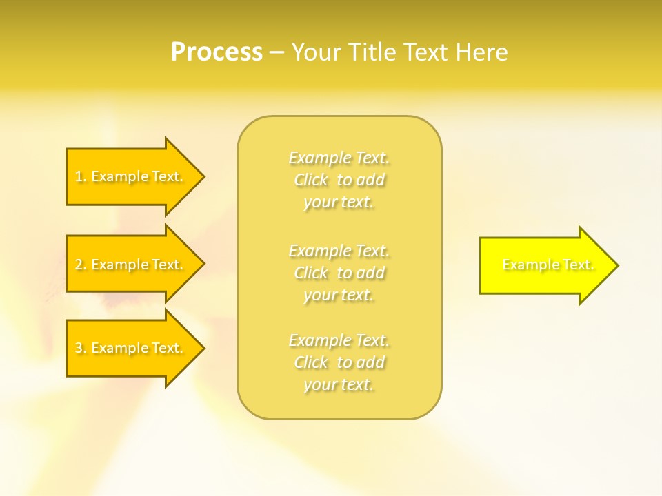 Blooming Tonga Golden PowerPoint Template
