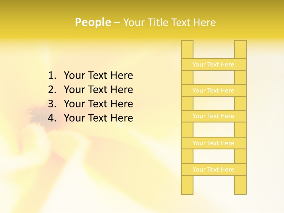 Blooming Tonga Golden PowerPoint Template